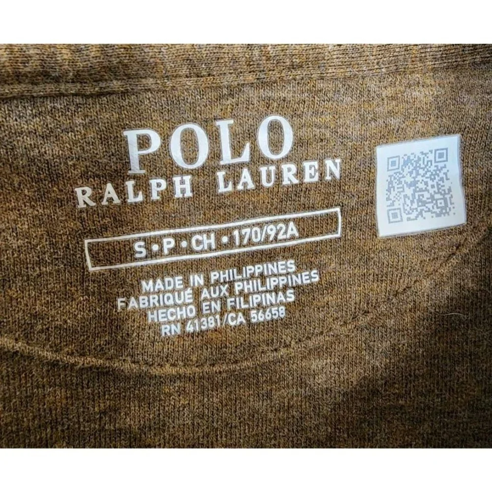 Polo Ralph Lauren Men's Luxury Jersey Shawl Collar Cardigan Brown Sz Small
